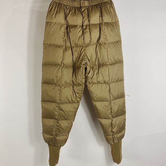 CABELA’S Vintage Duck Down Insulated Zip Fly Quilted Hunting Pants Base Layer L - Picture 2 of 9